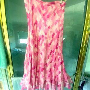 Retro pink skirt Jones New York xl